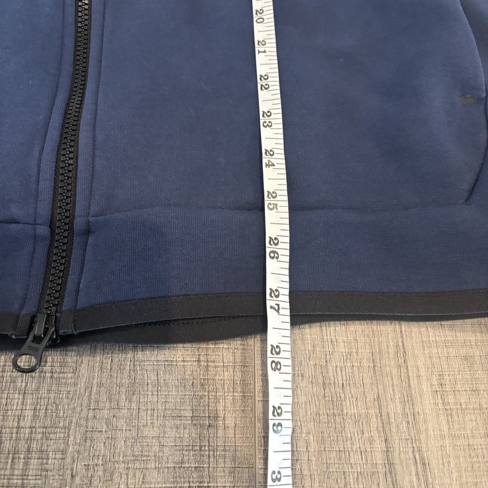 Nike Sportswear Tech Fleece Full-Zip Hoodie Men's Size XL Midnight Navy/Black - Picture 6 of 7